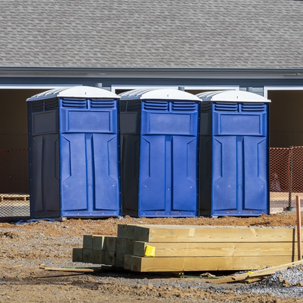 how often are the porta potties cleaned and serviced during a rental period in St Joseph Wisconsin